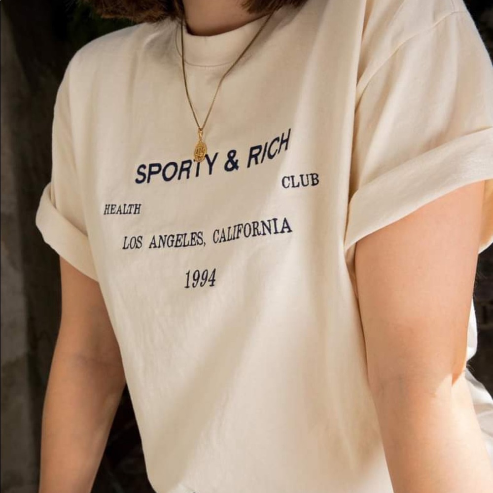 NEW Sporty & Rich L.A. Health Club Tee - Medium